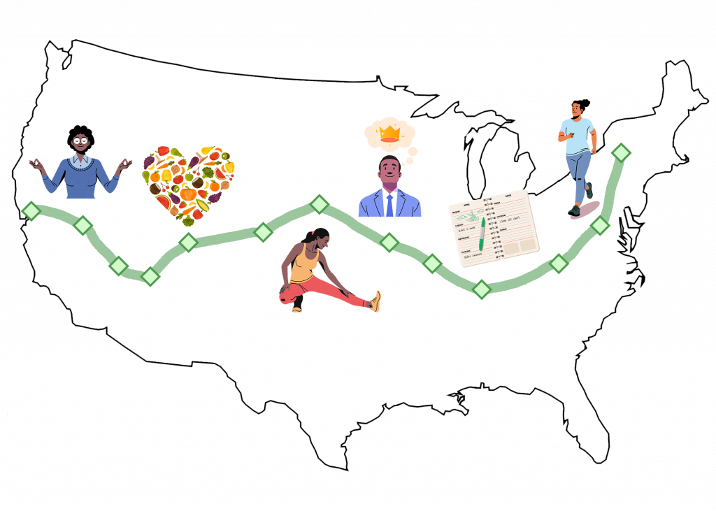 Healthy Monday Race Map 