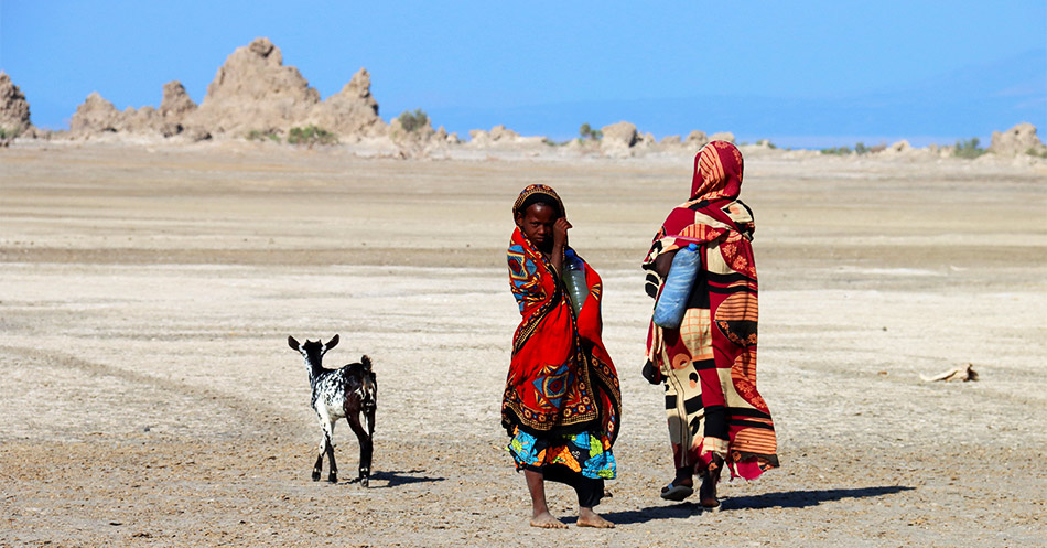 Walking in Djibouti