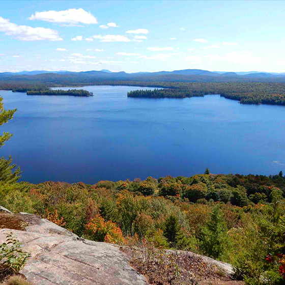 Mountain view of a lake