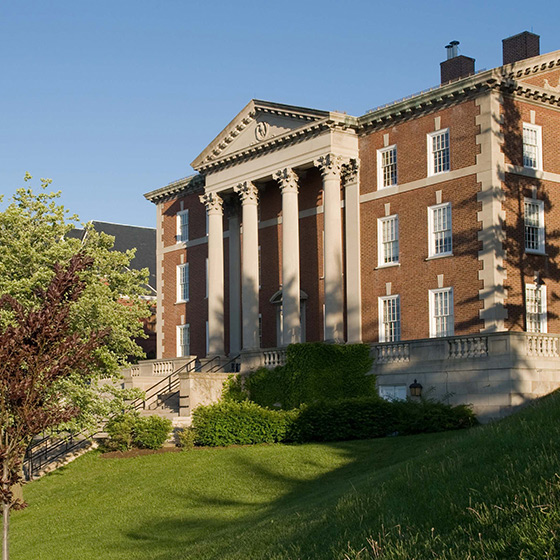 Maxwell Hall's north building entrance