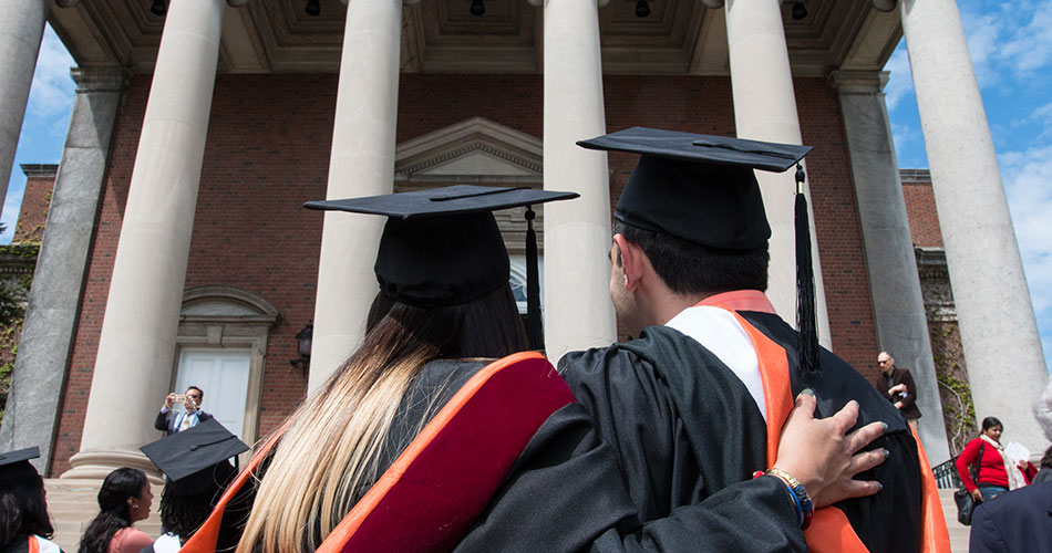 Maxwell Graduates facing Hendricks Chapel