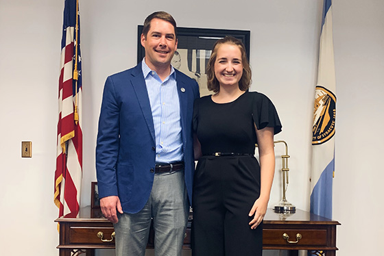 Student with Syracuse, NY Mayor Ben Walsh