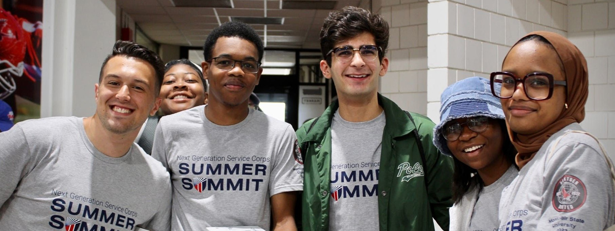 Group of students standing together