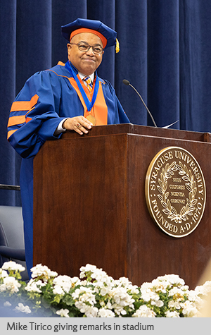 Mike Tirico undergraduate convocation